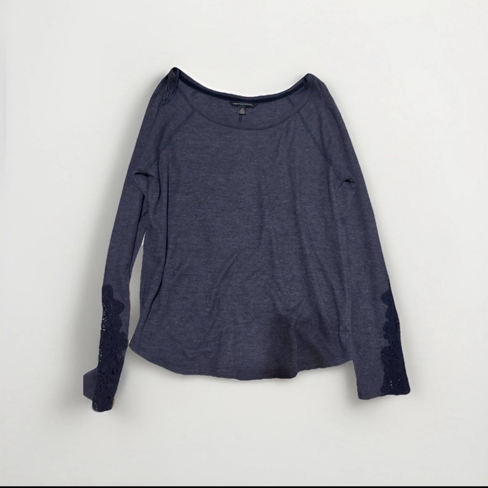 American Eagle Outfitters Navy Knit Sweater